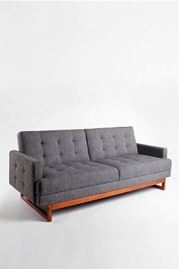 Gray Couch Urban Outfitters Mid-century modern