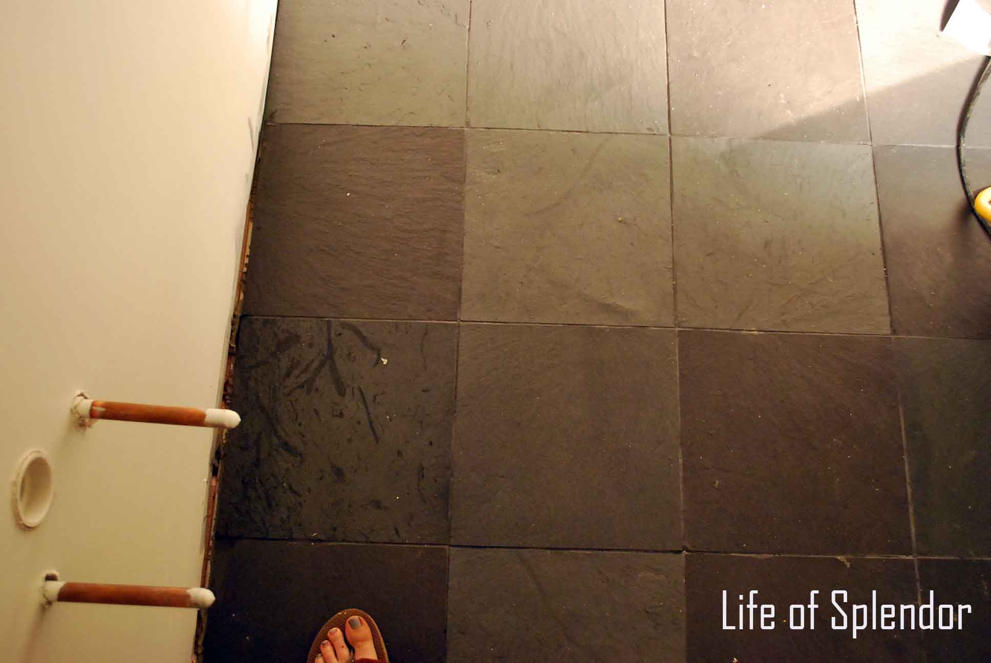 Master Bathroom Slate Tile