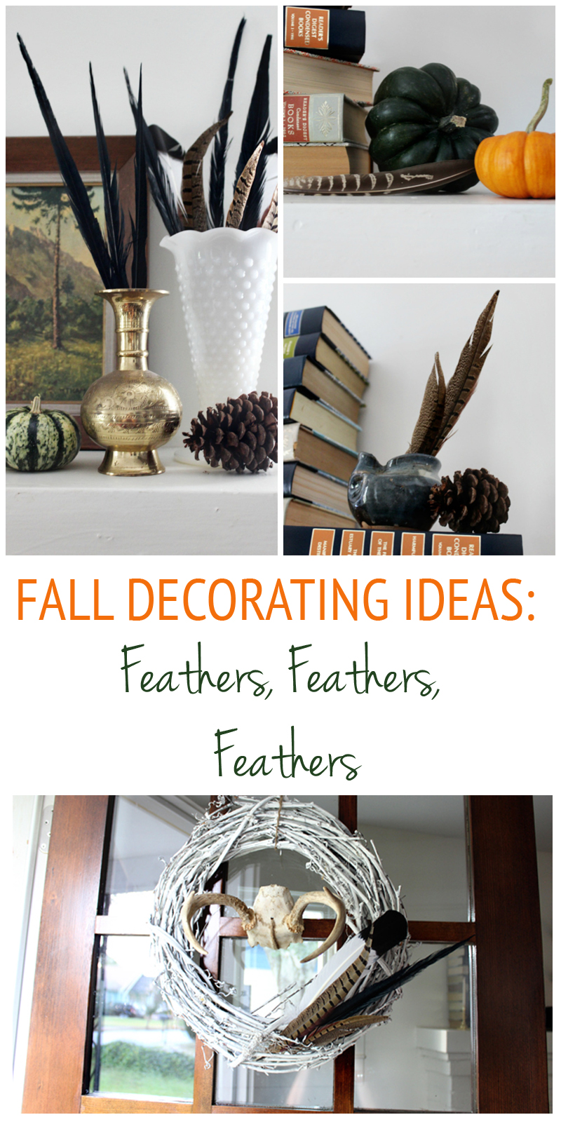 Fall Decorating with Feathers