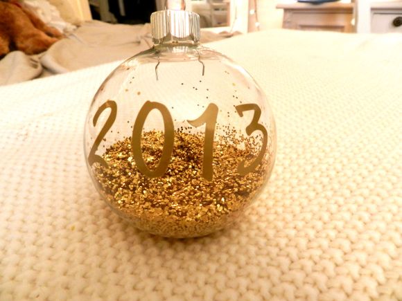 Glitter Year Ornament