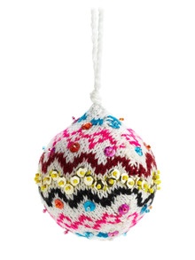 Sweater and Sequin DIY Ornament