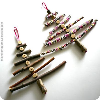 Wooden Stick Christmas Trees