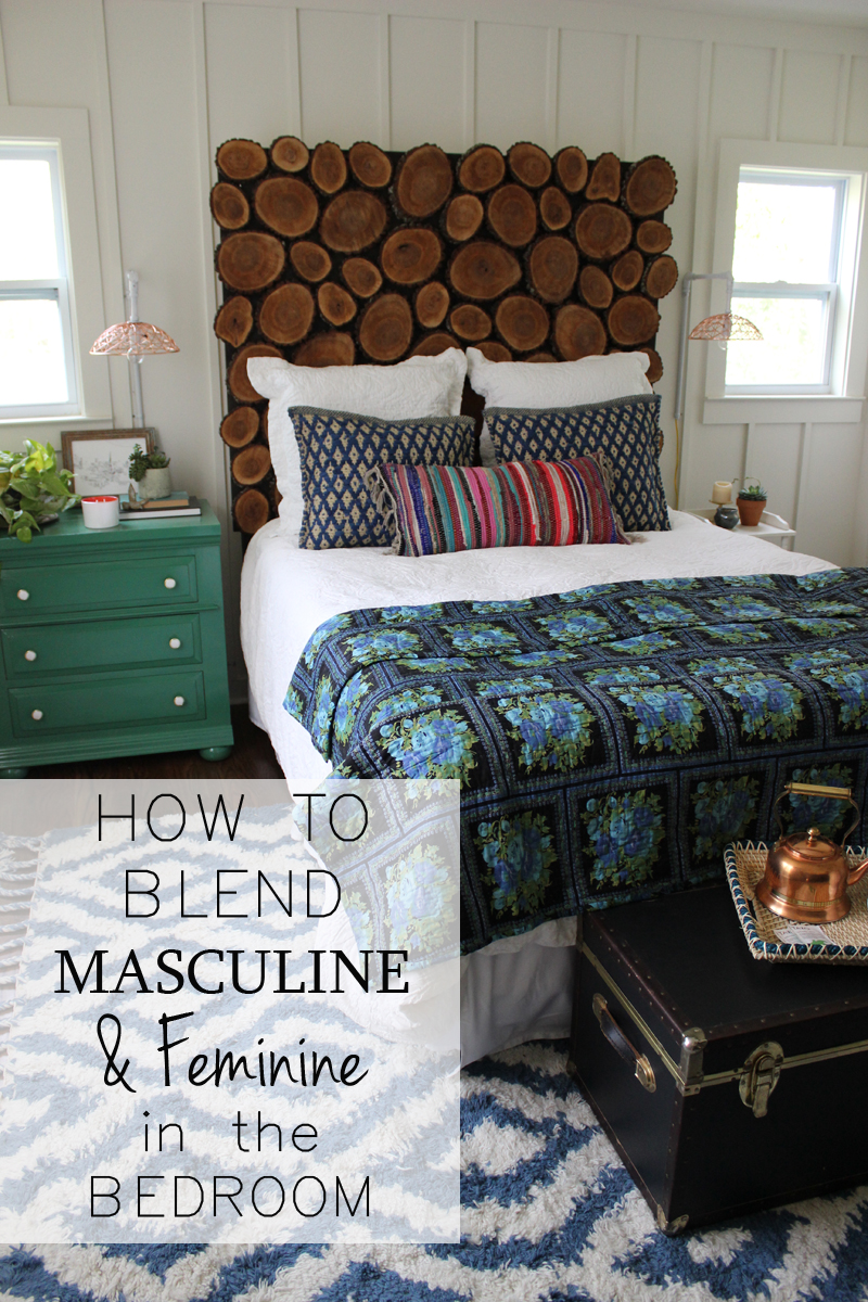 How to Blend Masculine and Feminine in the Bedroom from thewhitebuffalostylingco.com