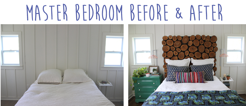 Master Bedroom Before and After from thewhitebuffalostylingco.com