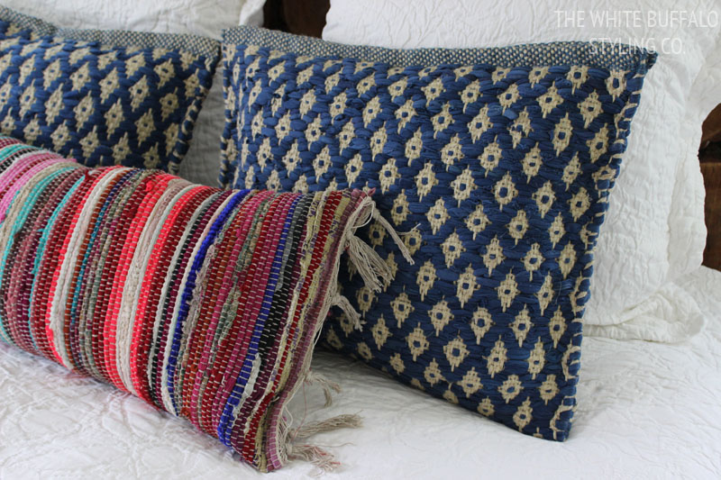 Boho Aesthetic Decor Boho Chic Cushion Euro Pillow Covers Boho Style Cushion Kilim Fabric Kilim Ottoman 16x16 Pillowcase