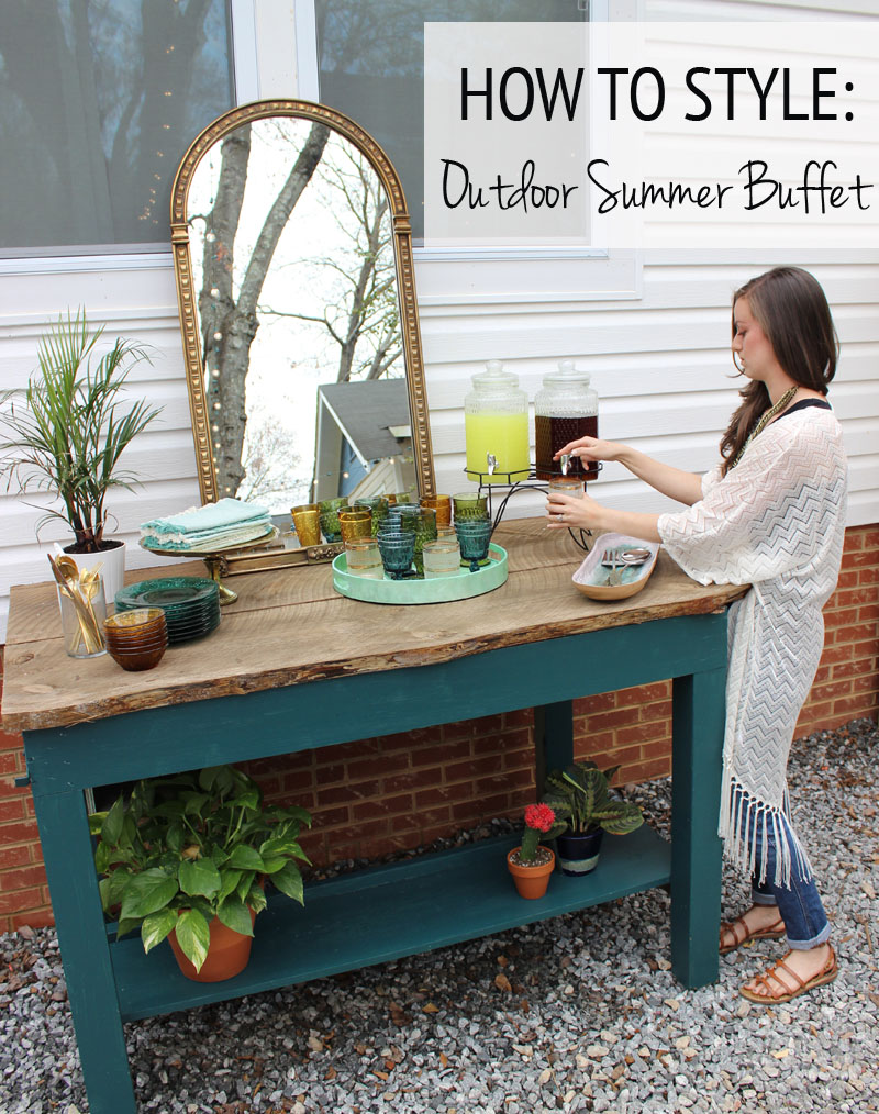 How to Style an Outdoor Summer Buffet