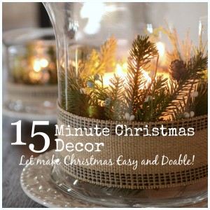 15 MINUTE CHRISTMAS DECOR-let's make Christmas easy and doable- button-stonegableblog