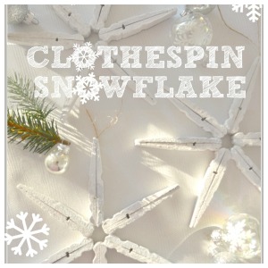 CLOTHESPIN SNOWFLAKES-button-stonegableblog.com