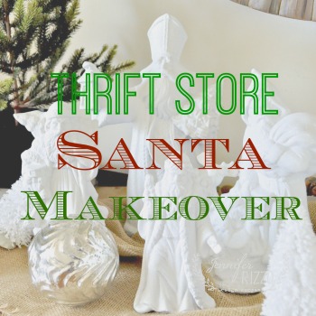Updated thrift store santa makeover