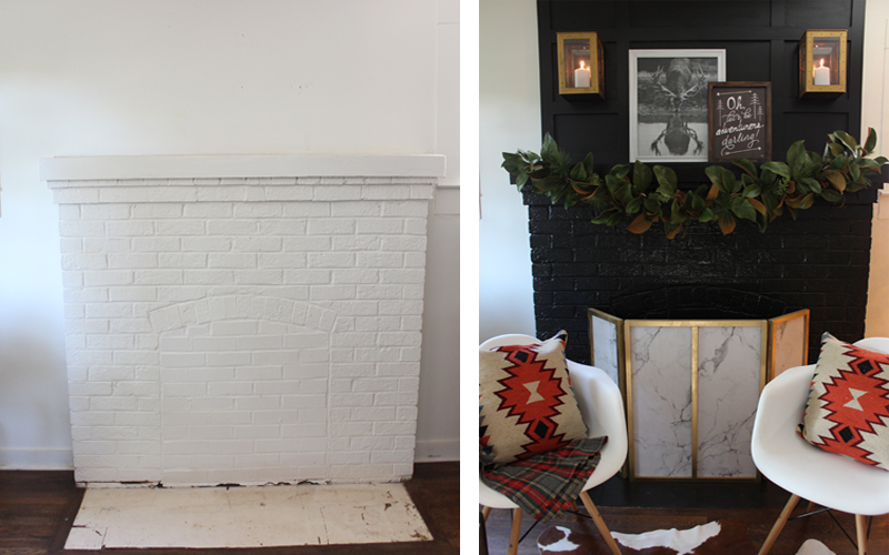 Dramatic Fireplace Before & After