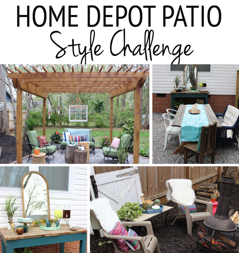 home depot patio challenge