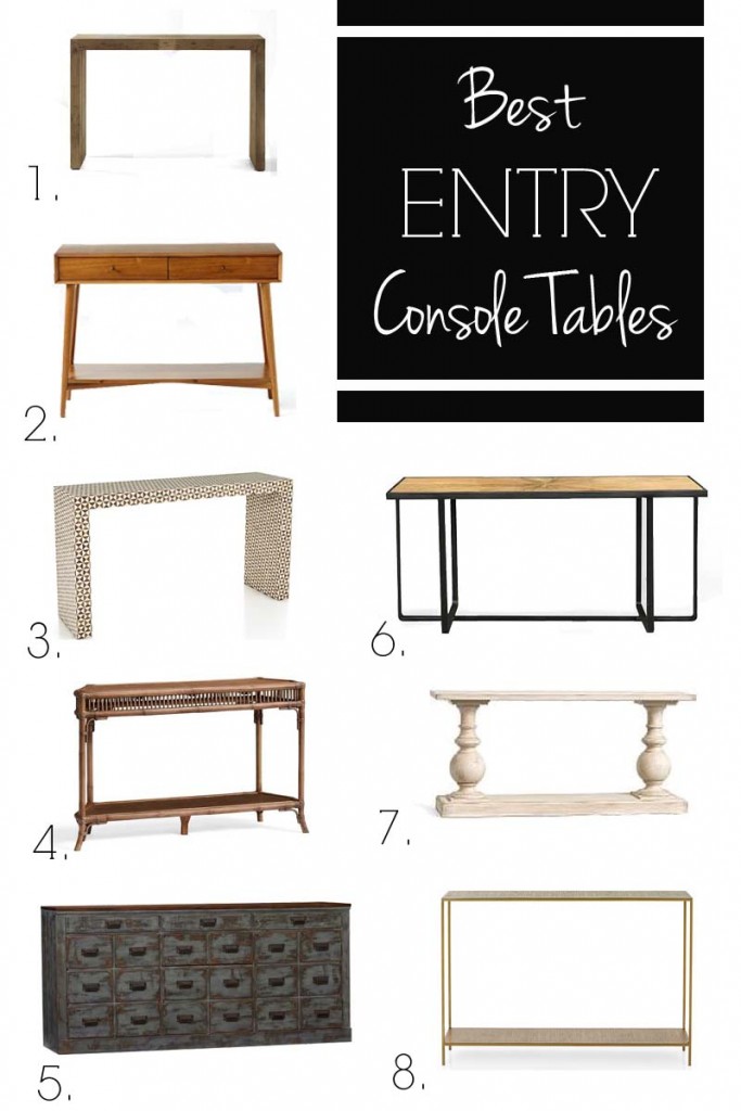 console table options