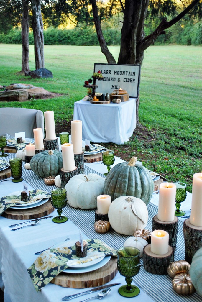 Introducing Tuesday's Tablescape: Fresh Fall - thewhitebuffalostylingco.com
